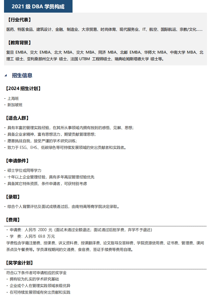 法國南特高等商學(xué)院DBA