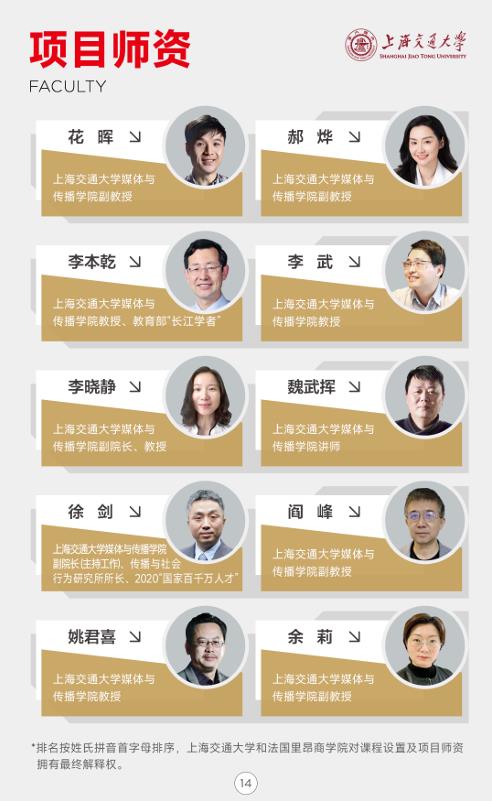 上海交通大學-法國里昂商學院 新媒體管理與數(shù)字經濟碩士
